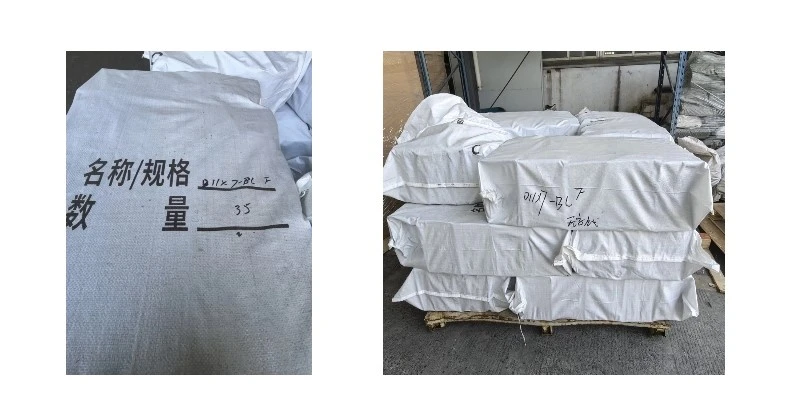 HDPE elevator buckets packed for overseas shipment HDPE elevator buckets packed for overseas shipment
